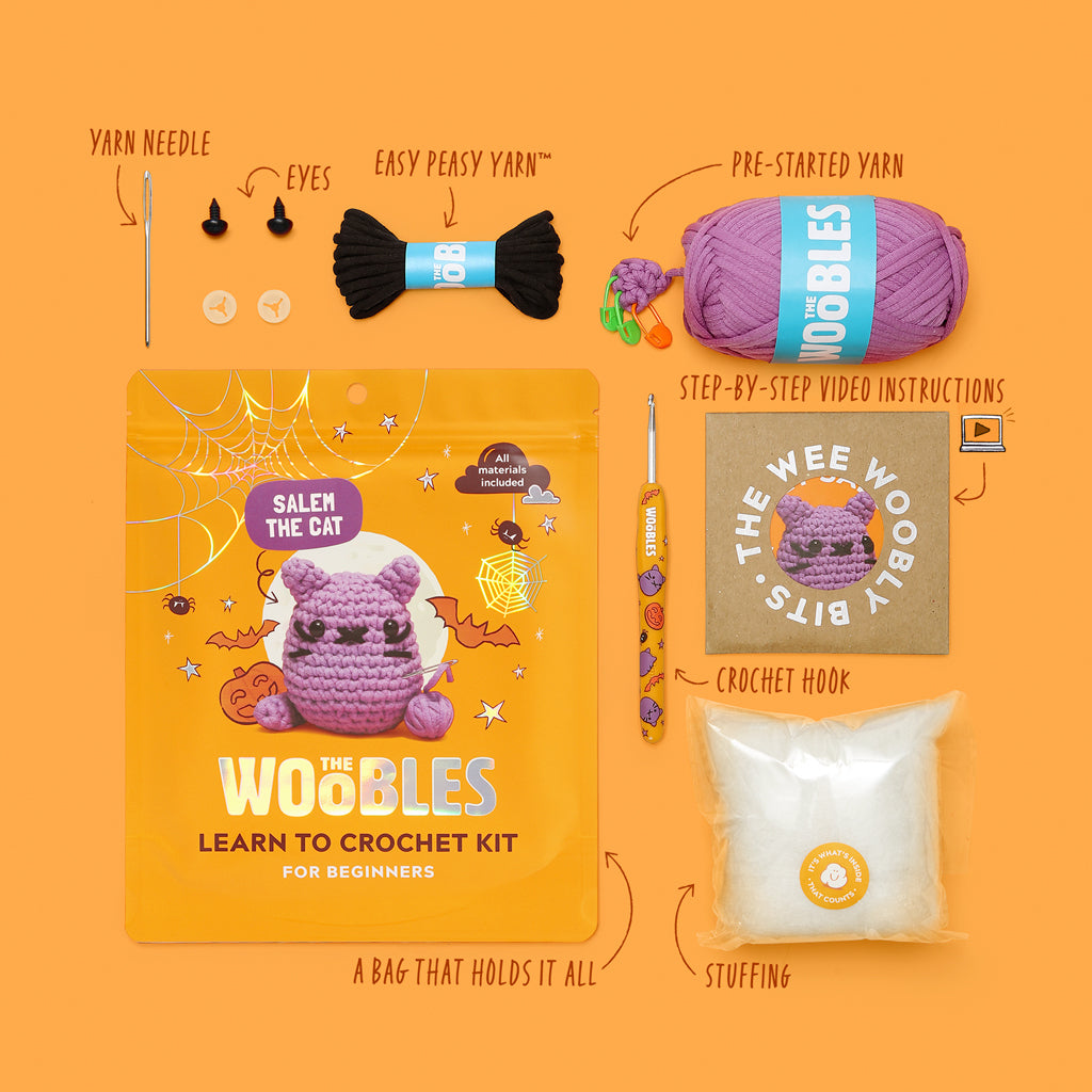 Salem the Halloween Cat Crochet Kit