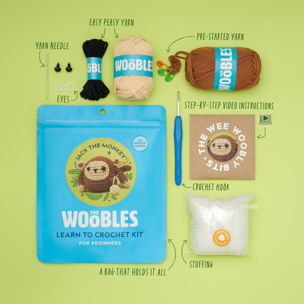 Jack the Monkey Crochet Kit